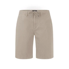 Fynch-Hatton Korte Linnen Katoenen Broek | Beige
