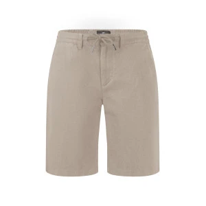Fynch-Hatton Korte Linnen Katoenen Broek | Beige