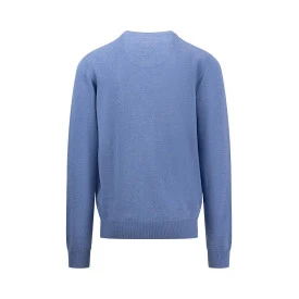 Fynch-Hatton 3 Ply Trui | Lichtblauw