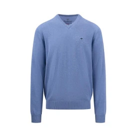Fynch-Hatton 3 Ply Trui | Lichtblauw