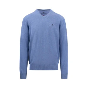Fynch-Hatton 3 Ply Trui | Lichtblauw