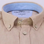 Fynch-Hatton Shirt | Linnen Beige | www.pietkoopmans.nl