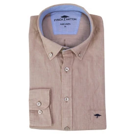 Fynch-Hatton Shirt | Linnen Beige