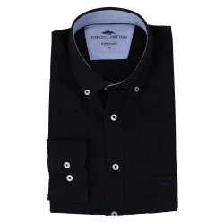 Fynch-Hatton Shirt | Linnen Zwart