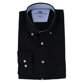 Fynch-Hatton Shirt | Linnen Zwart