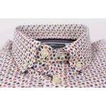 Fynch Hatton Overhemd | Rood Navy Print | www.pietkoopmans.nl