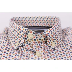 Fynch Hatton Overhemd | Rood Navy Print