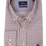 Fynch Hatton Overhemd | Rood Navy Print | www.pietkoopmans.nl
