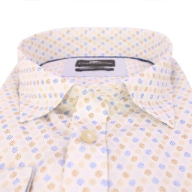 Fynch Hatton Luchtig Shirt | Blauw Camel Print