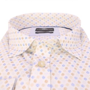 Fynch Hatton Luchtig Shirt | Blauw Camel Print