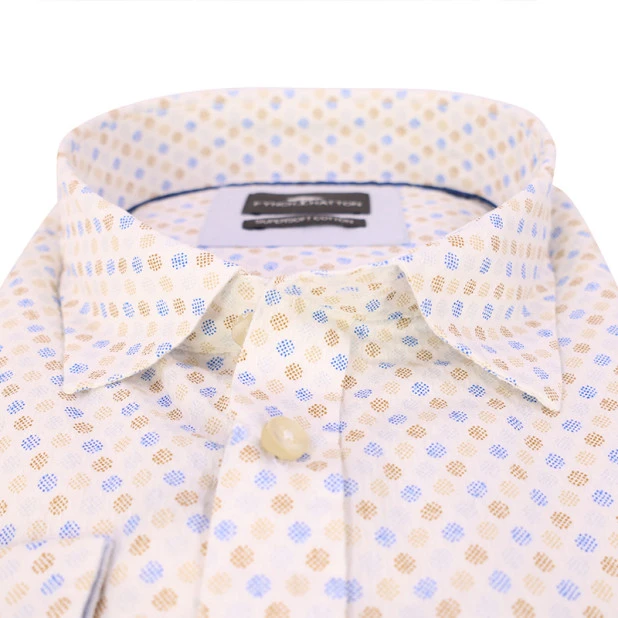 Fynch Hatton Luchtig Shirt | Blauw Camel Print | www.pietkoopmans.nl