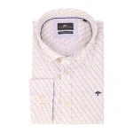 Fynch Hatton Luchtig Shirt | Blauw Camel Print | www.pietkoopmans.nl