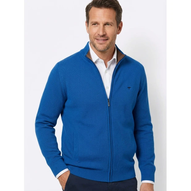 Fynch Hatton Zomer Vest | Blauw | www.pietkoopmans.nl