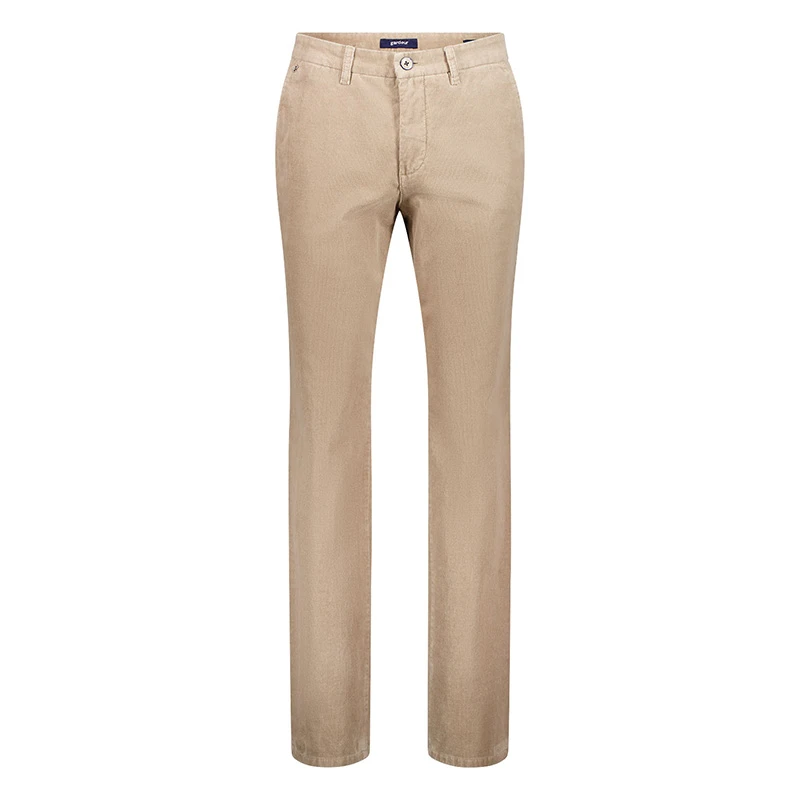 Gardeur Ribbroek Katoen Bono | Beige | www.pietkoopmans.nl