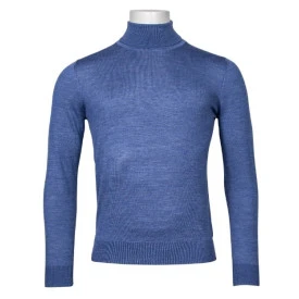 Giordano Merino Heren Col | Lichtblauw