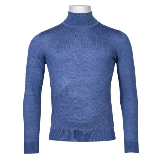Giordano Merino Heren Col | Lichtblauw