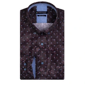 Giordano Overhemd | Rood Stip