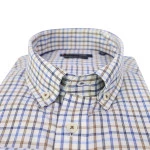 Giordano Soft Flanel Overhemd | Blauw Geruit | www.pietkoopmans.nl