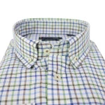 Giordano Soft Flanel Overhemd | Groen Geruit | www.pietkoopmans.nl