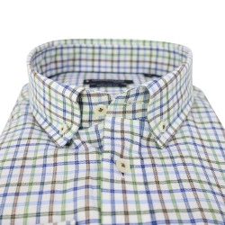 Giordano Soft Flanel Overhemd | Groen Geruit