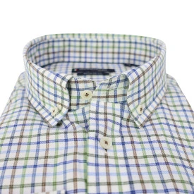 Giordano Soft Flanel Overhemd | Groen Geruit