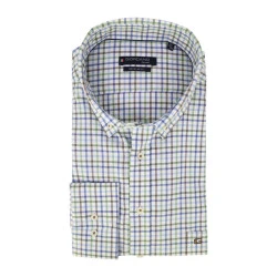 Giordano Soft Flanel Overhemd | Groen Geruit