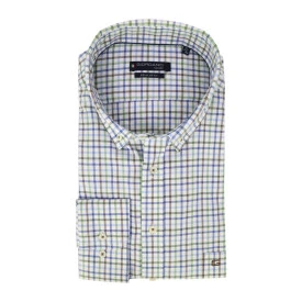 Giordano Soft Flanel Overhemd | Groen Geruit