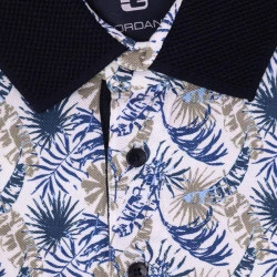Giordano Polo | Khaki Bladeren Print