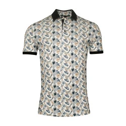 Giordano Polo | Khaki Bladeren Print