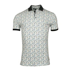 Giordano Polo | Indigo Olijf Print