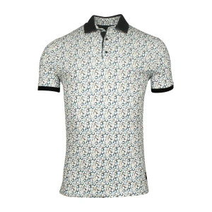 Giordano Polo | Indigo Olijf Print