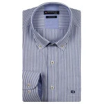 Giordano Overhemd | Blauw Gestreept | www.pietkoopmans.nl