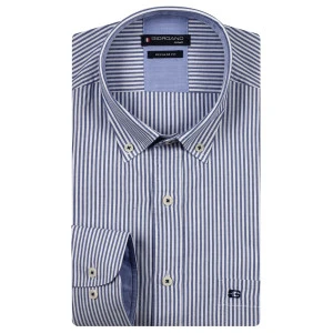 Giordano Overhemd | Blauw Gestreept
