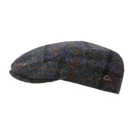 Göttmann Flatcap Jackson | Harris Tweed Blauw Geruit
