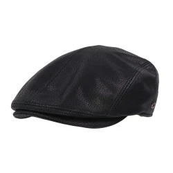 Göttmann Flatcap Jackson | Zwart Leder