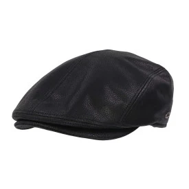 Göttmann Flatcap Jackson | Zwart Leder
