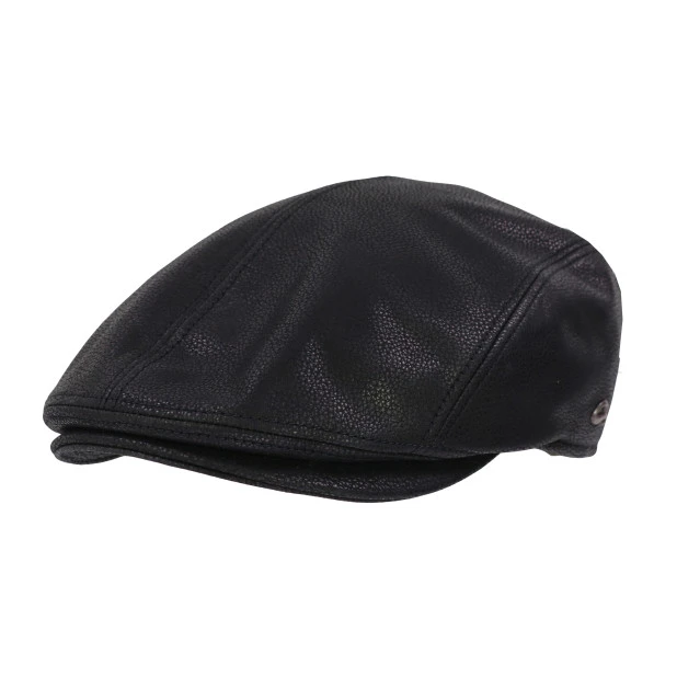 Göttmann Flatcap Jackson | Zwart Leder | www.pietkoopmans.nl