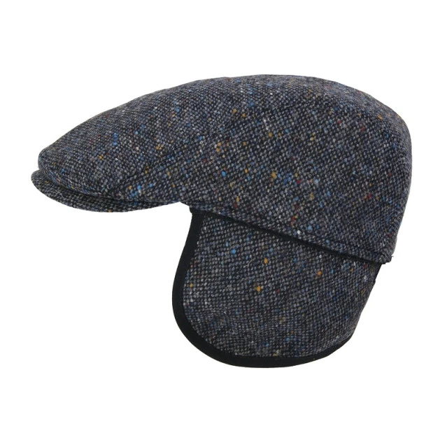 Göttmann Flatcap Jackson Oorkleppen | Marine Wol | www.pietkoopmans.nl