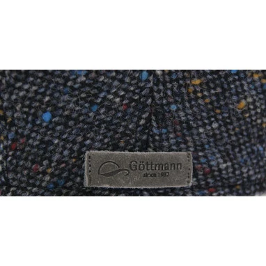Göttmann Flatcap Jackson Oorkleppen | Marine Wol | www.pietkoopmans.nl
