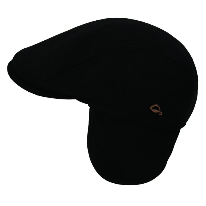 Göttmann Flatcap Jackson Oorkleppen | Zwart | www.pietkoopmans.nl