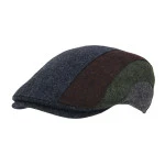 Göttmann Flatcap Detroit | Olijf Bordo Gestreept | www.pietkoopmans.nl