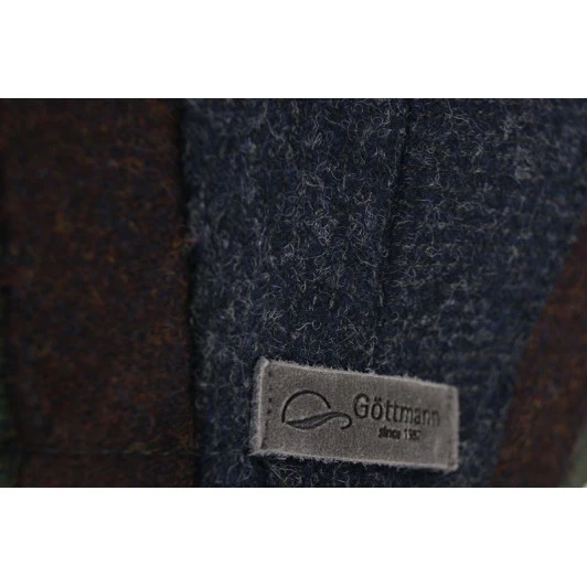 Göttmann Flatcap Detroit | Olijf Bordo Gestreept | www.pietkoopmans.nl