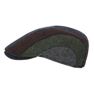 Göttmann Flatcap Detroit | Olijf Bordo Gestreept