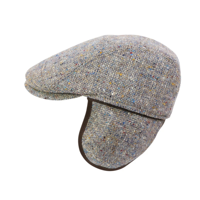 Göttmann Flatcap Jackson Oorkleppen | Aqua  Taupe | www.pietkoopmans.nl