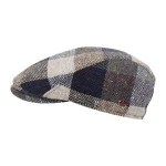 Göttmann Flatcap Jackson Oorkleppen | Taupe Geruit | www.pietkoopmans.nl