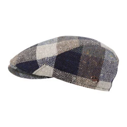 Göttmann Flatcap Jackson Oorkleppen | Taupe Geruit