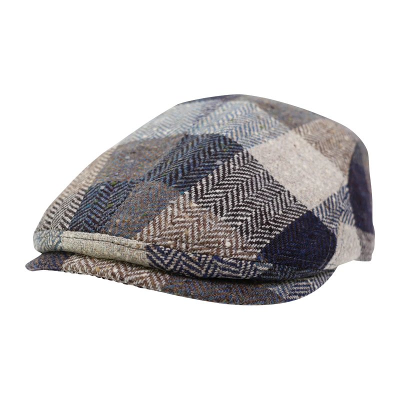 Göttmann Flatcap Jackson Oorkleppen | Taupe Geruit | www.pietkoopmans.nl
