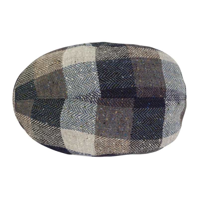 Göttmann Flatcap Jackson Oorkleppen | Taupe Geruit | www.pietkoopmans.nl