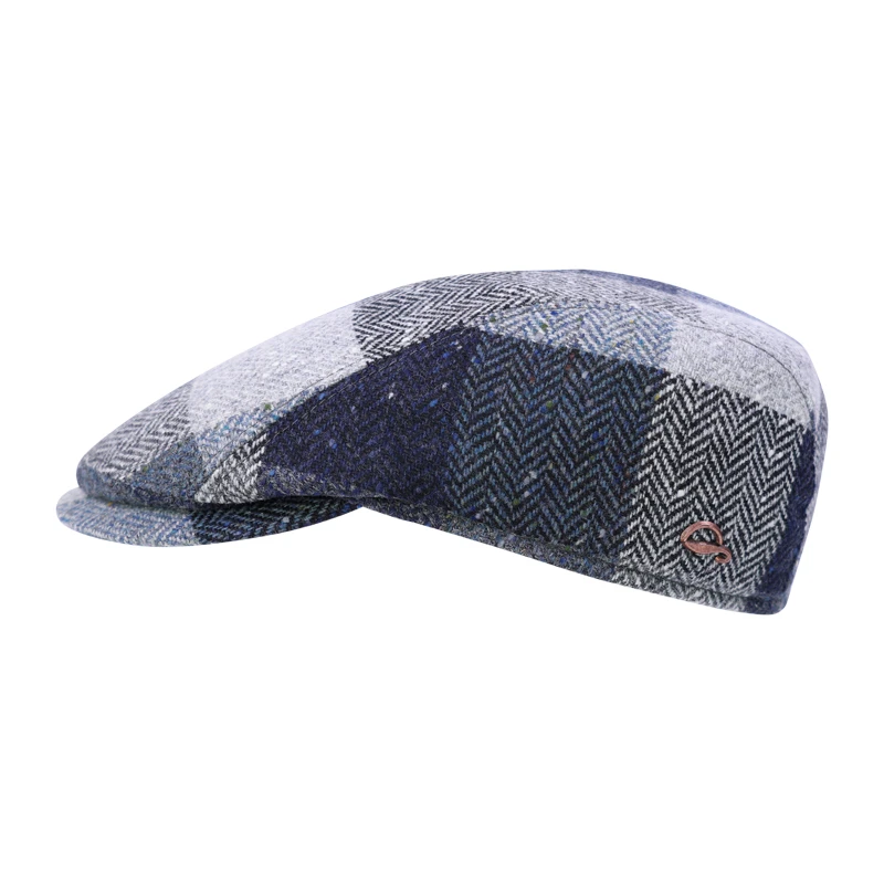 Göttmann Flatcap Jackson Oorkleppen | Marine Patchwork | www.pietkoopmans.nl