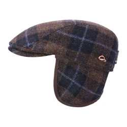 Göttmann Flatcap Jackson Oorkleppen | Bruin Geruit